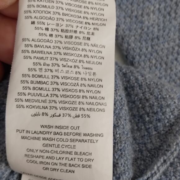 Micheal Kors blue tunic sweater top - Picture 11 of 11